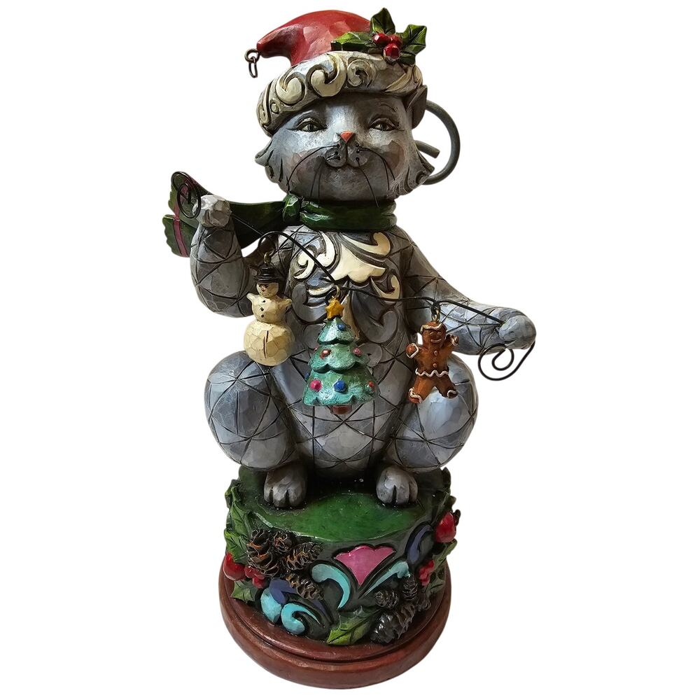 2010 Jim Shore Heartwood Creek Figurine, Jingle Bell On Kitty's Tail S4017631